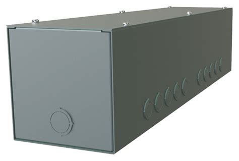 standard electrical gutter box sizes